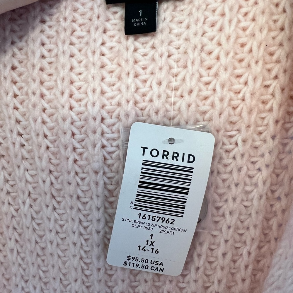 NWT Torrid Coatigan with Hood! - Picture 8 of 9